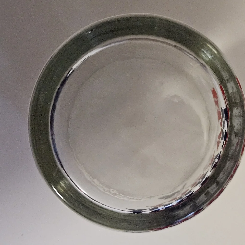 Set of Vintage Red White & Blue Lowball Glasses